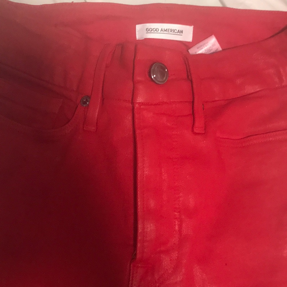 Good American red pants